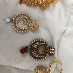 Four Pack of Gold Earrings
